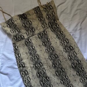Lioness Mini Snake Print Dress